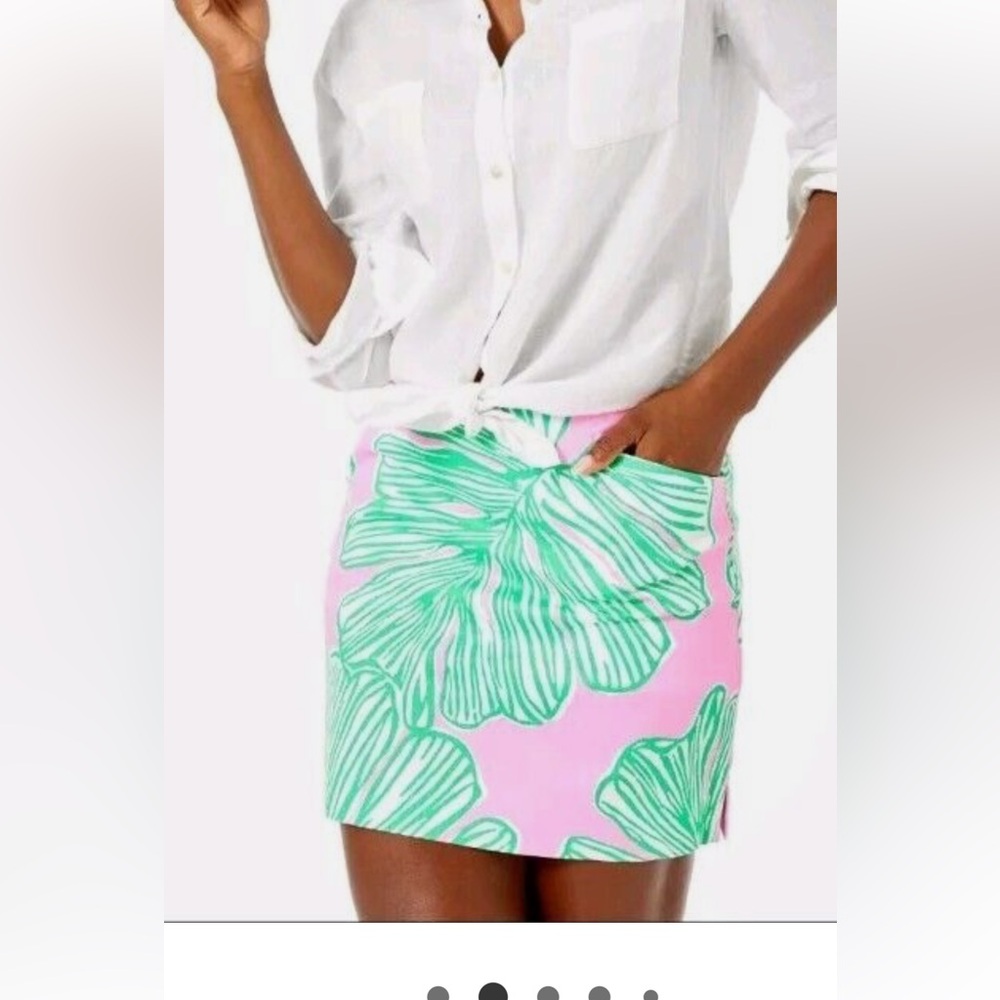 Lilly Pulitzer Marigold Skort Mandeville Baby Who Let the Fronds Out. Size XL